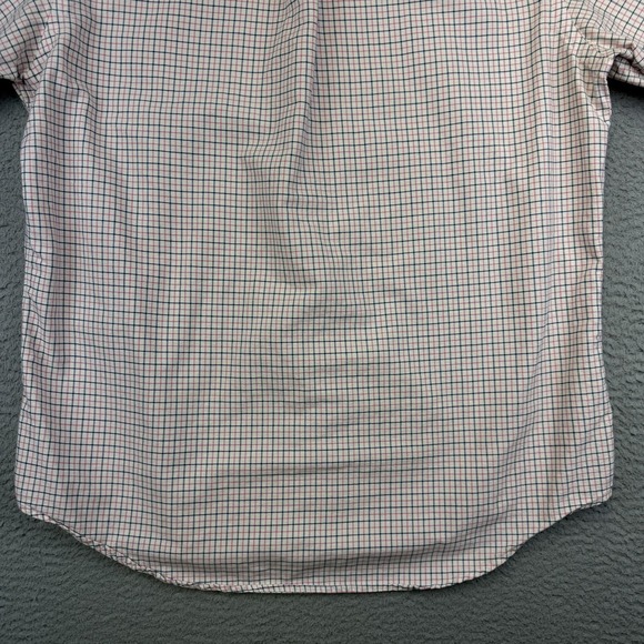 Ralph Lauren Shirt Mens Large Pink Blue Plaid Check Button Down Cotton Oxford - Picture 9 of 14